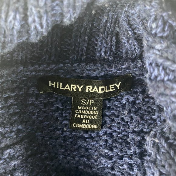 Hilary Radley Sweater Women Small Cowl Neck Long Sleeve‎ Pullover Chunky Knit - Picture 7 of 12